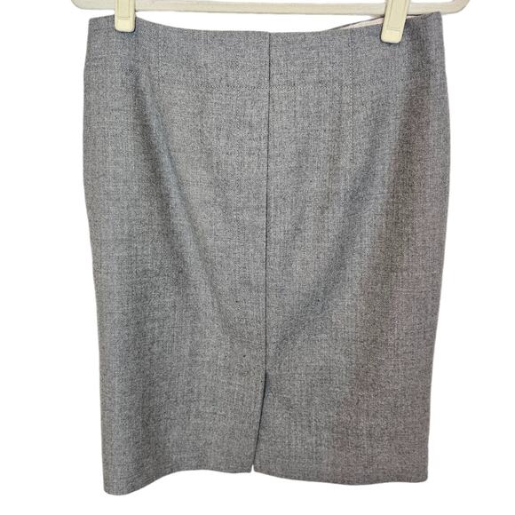 J Crew Skirt Wool Skirt Pencil Skirt Knee Length Skirt Straight Skirt 8 Gray - Picture 5 of 5